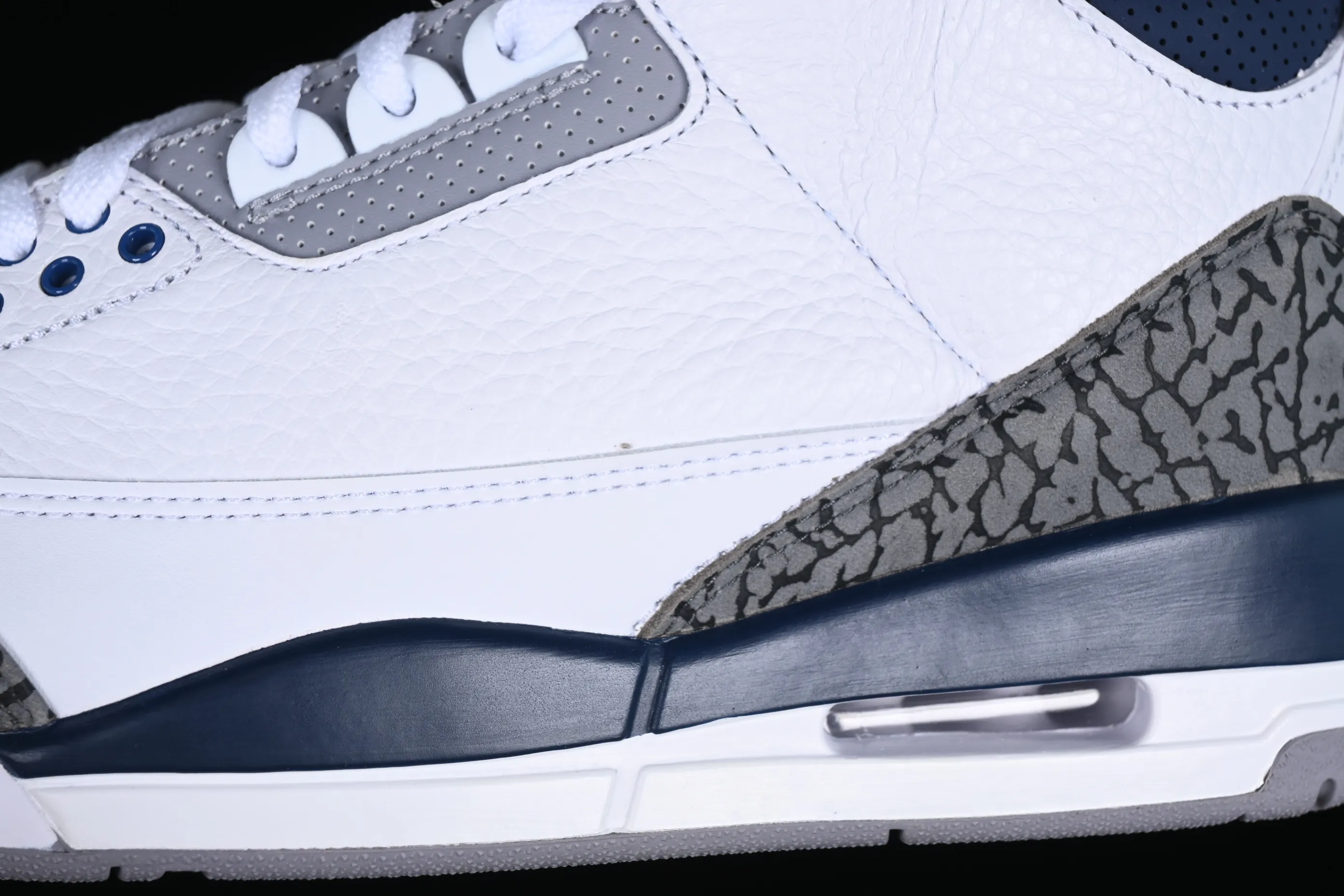 All categories Air Jordan Jordan series basketball shoes Air Jordan 3 foreign trade version Air Jordan 3 Retro "Midnight Navy" AJ3 Joe 3 midnight blue cement color CT8532-140
